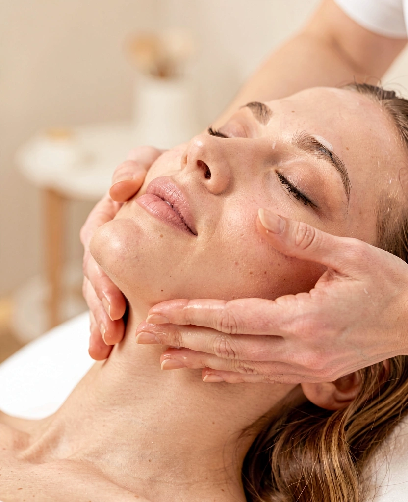 Arcmasszázs technika bemutatása